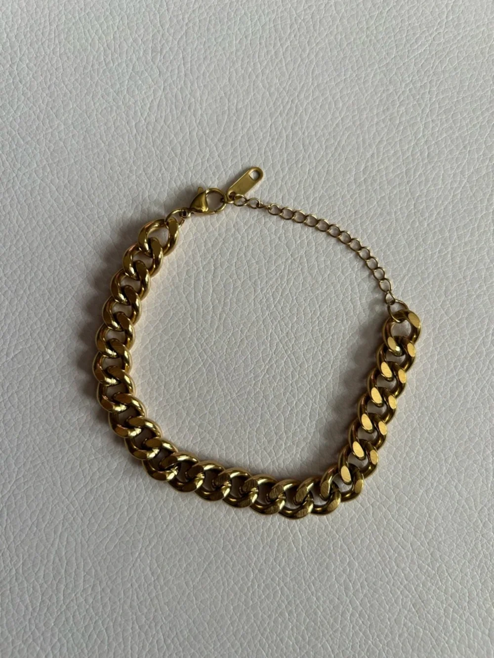 Cuban Link 18K Gold Plated Stainless Steel Bracelet